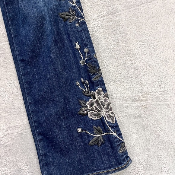 Driftwood Kelly Jeans Women's 30x33 Boot Cut Floral Embroidered Blue - Picture 5 of 11